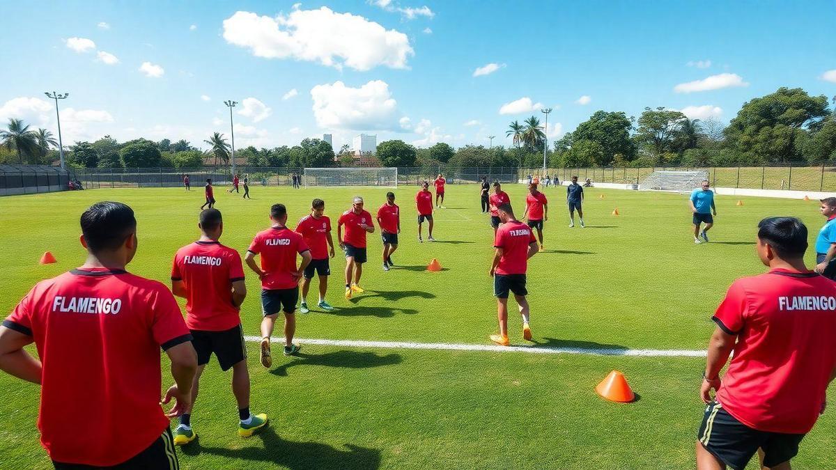 flamengo-inicia-pre-temporada-de--com-jogadores-no-ninho-do-urubu