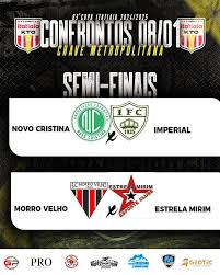 Novo Cristina e Imperial se enfrentam ao vivo na semifinal da Copa Itatiaia KTO em Ibirité