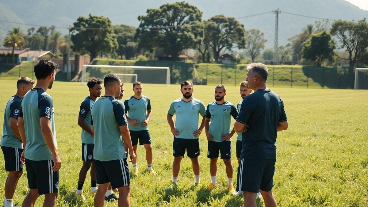 renato-paiva-inicia-trabalho-no-botafogo-e-se-apresenta-ao-elenco-em-treino-no-ct-lonier