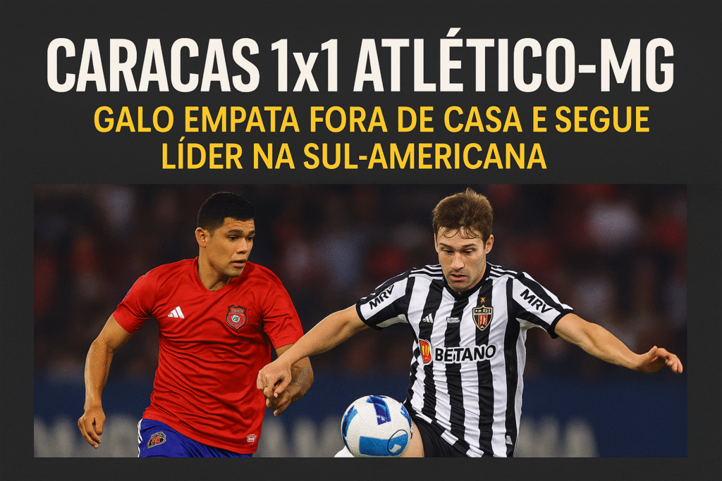 Caracas 1×1 Atlético-MG: Galo empata fora de casa e segue líder — mas até quando?