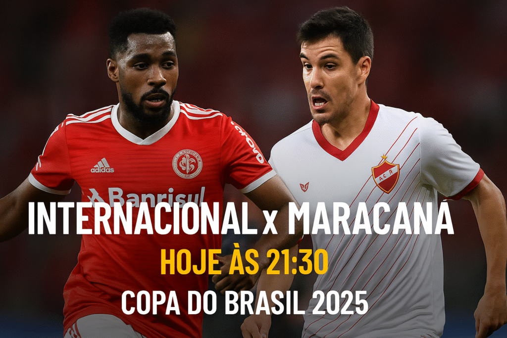 Internacional x Maracanã hoje (22/05): Onde assistir, horário, escalações e quem avança na Copa do Brasil?