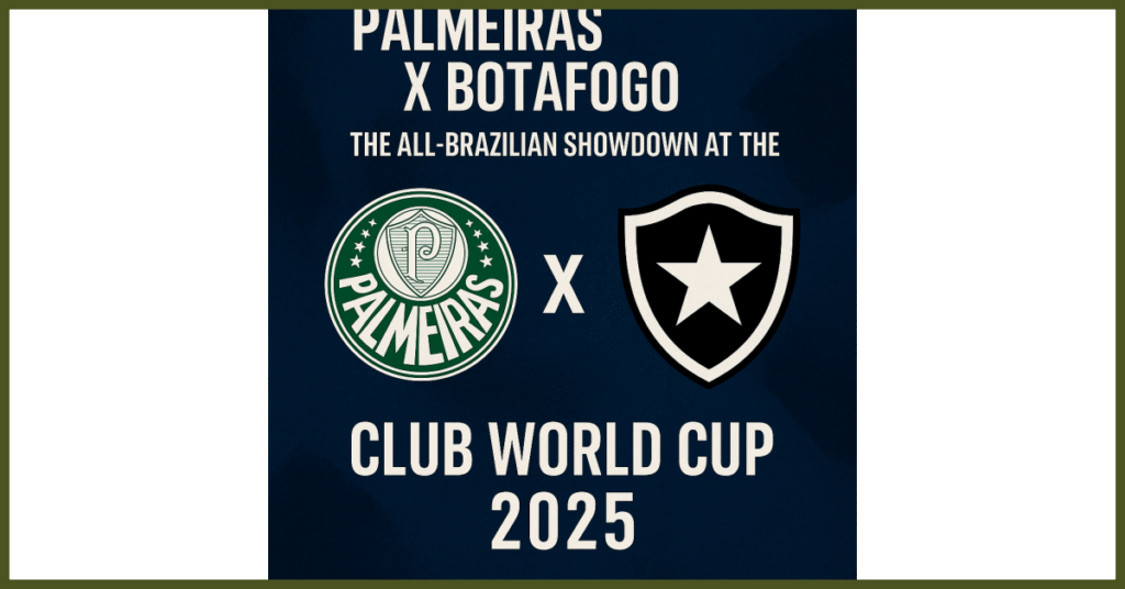 Brazilian League Palmeiras x Botafogo: The All-Brazilian Showdown at the Club World Cup 2025: o que saber?