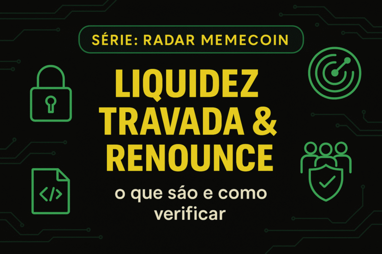 03. Liquidez travada e renounce: o que são e como verificar: o que saber?