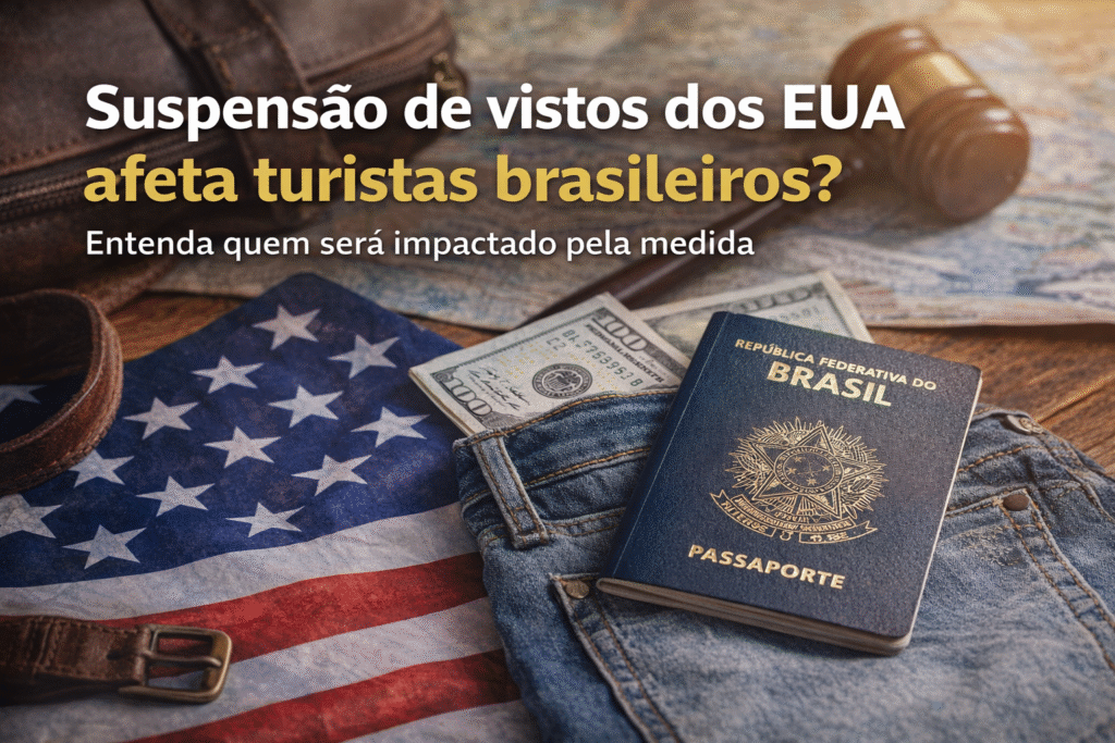 7 pontos sobre Suspensão de vistos dos EUA afeta viagens turísticas de brasileiros? Entenda o que muda?
