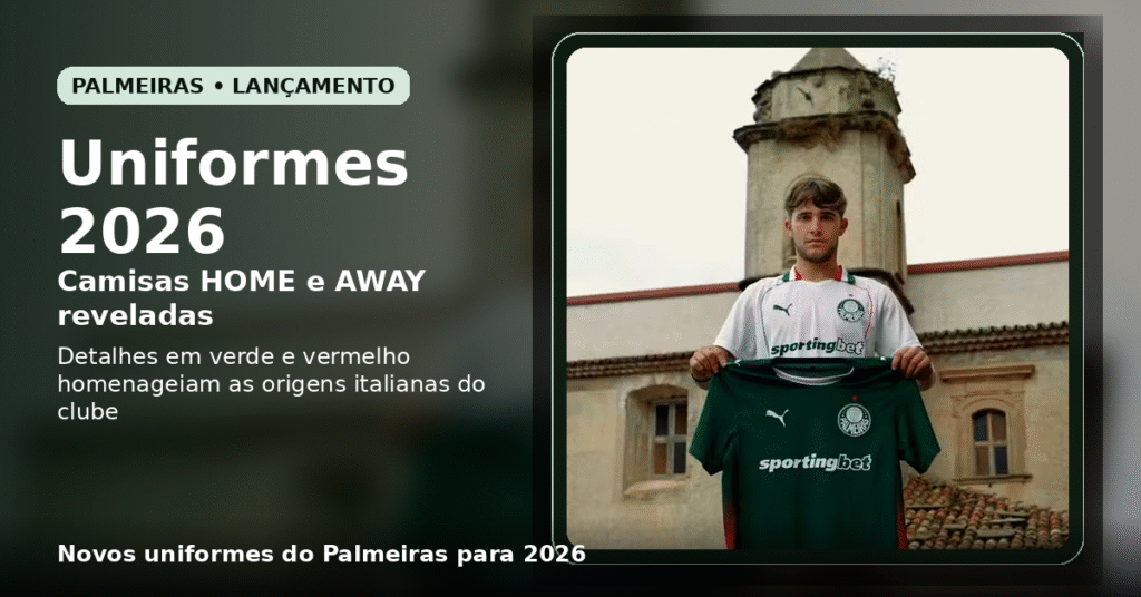 Palmeiras lança novos uniformes para 2026: quando a camisa vira história: o que saber?