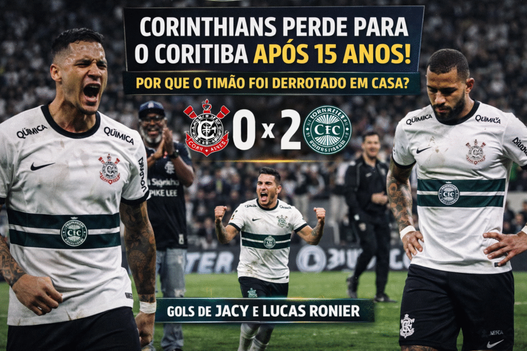 Corinthians perde para o Coritiba após 15 anos: por que o Timão foi derrotado em casa?
