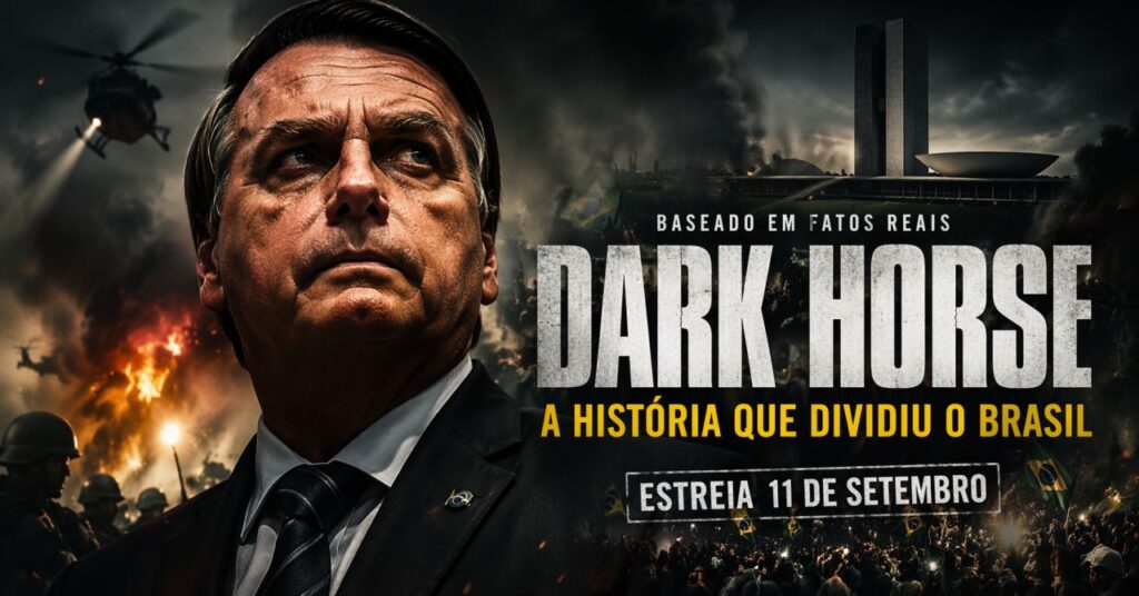 Filme inspirado em Bolsonaro: “Dark Horse” estreia em setembro e mira ascensão, crises e polarização