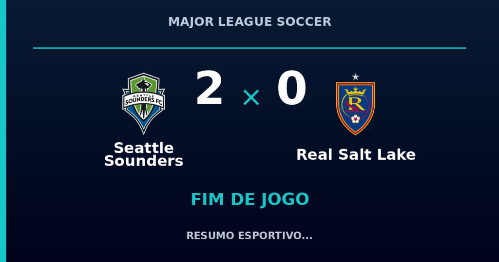 Seattle Sounders 2 x 0 Real Salt Lake: resumo e números da partida