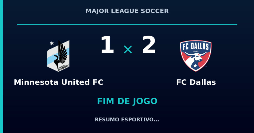 Minnesota United FC 1 x 2 FC Dallas: resumo e números da partida