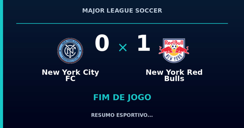 New York City FC 0 x 1 New York Red Bulls: resumo e números da partida
