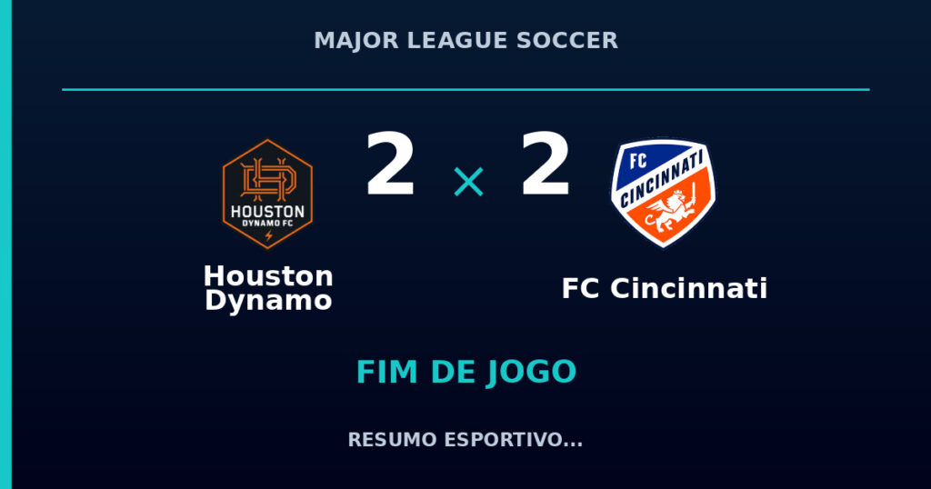 Houston Dynamo 2 x 2 FC Cincinnati: resumo e números da partida