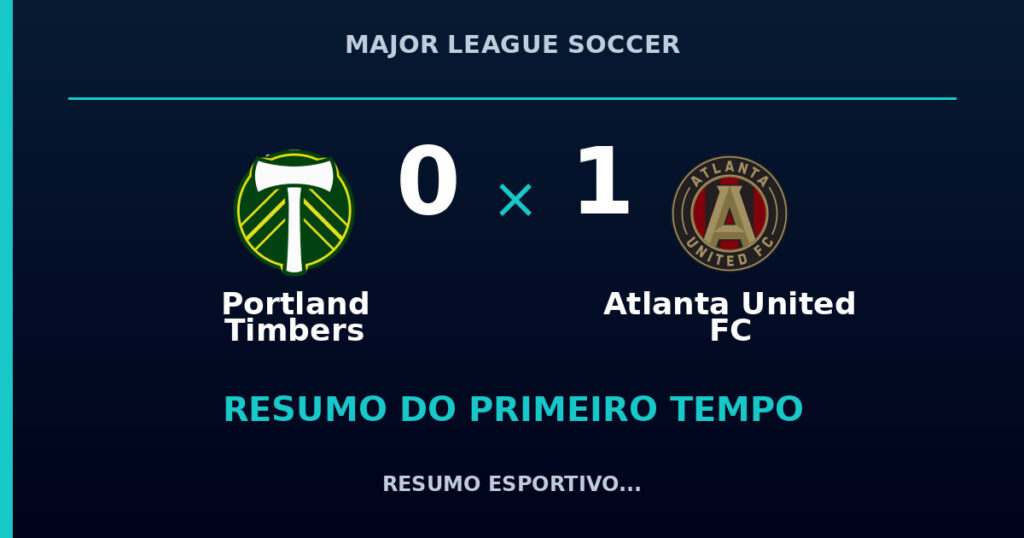 Portland Timbers 0 x 1 Atlanta United FC: resumo do primeiro tempo