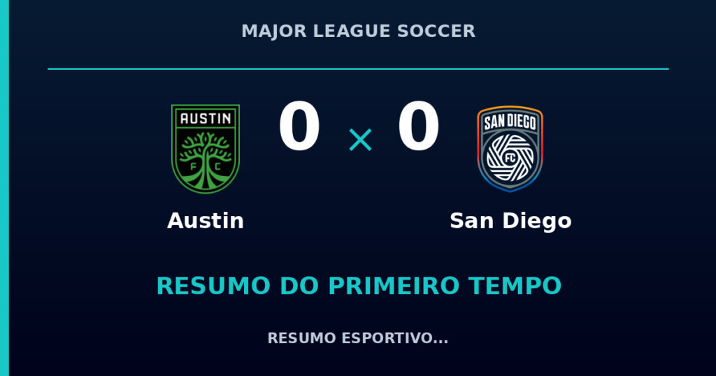 Austin 0 x 0 San Diego: como foi o primeiro tempo