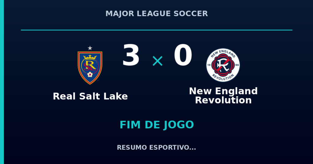 Real Salt Lake vence New England Revolution por 3 a 0