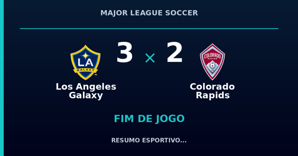 Los Angeles Galaxy reage e vence Colorado Rapids por 3 a 2