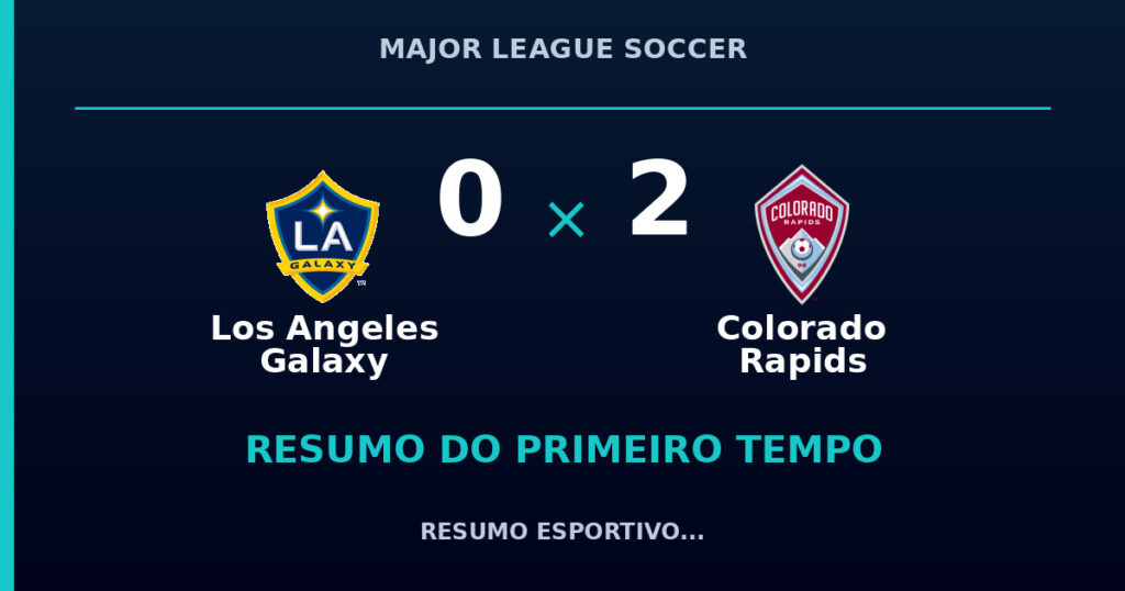 Los Angeles Galaxy 0 x 2 Colorado Rapids: como foi o primeiro tempo