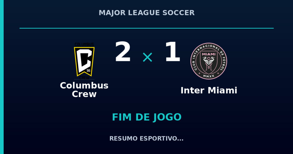 Columbus Crew marca no fim e vence Inter Miami por 2 a 1