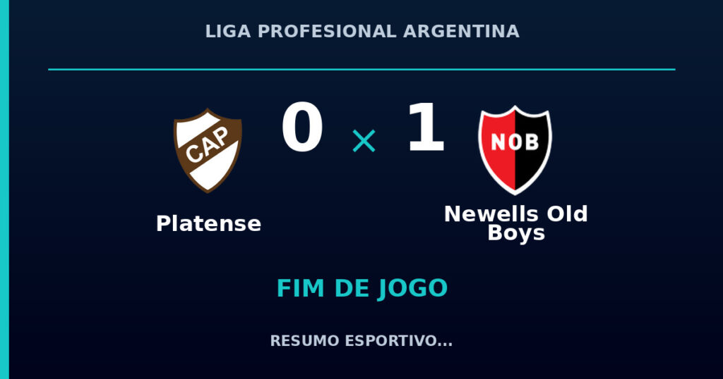 Platense 0 x 1 Newells Old Boys: resumo e números da partida