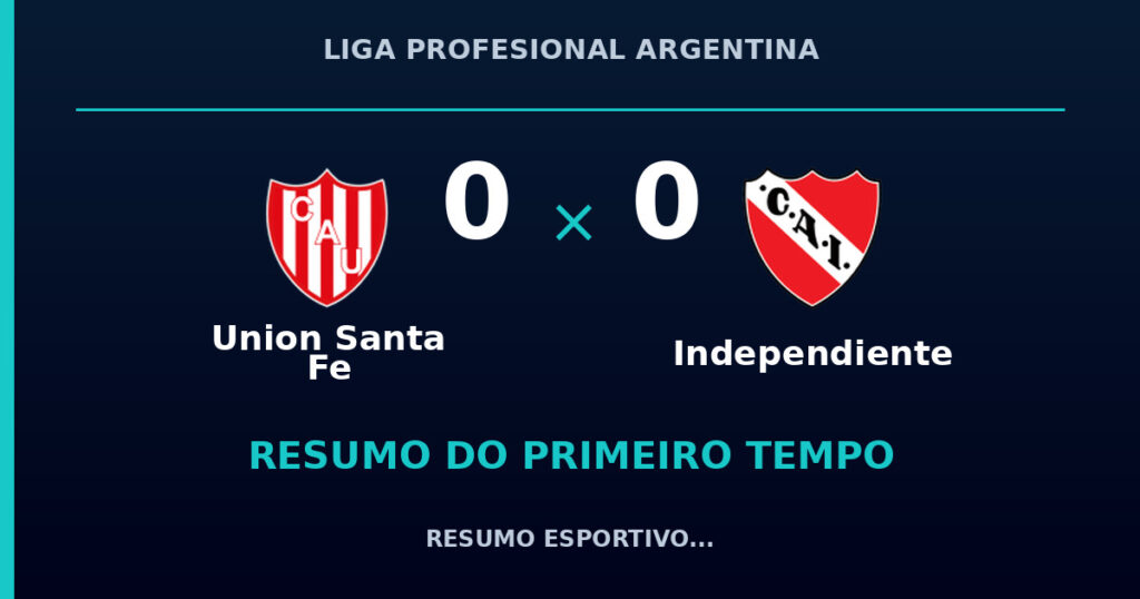Union Santa Fe 0 x 0 Independiente: resumo do primeiro tempo