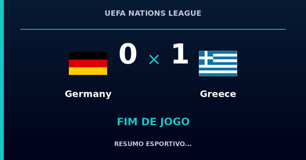 Greece vence Germany por 1 a 0