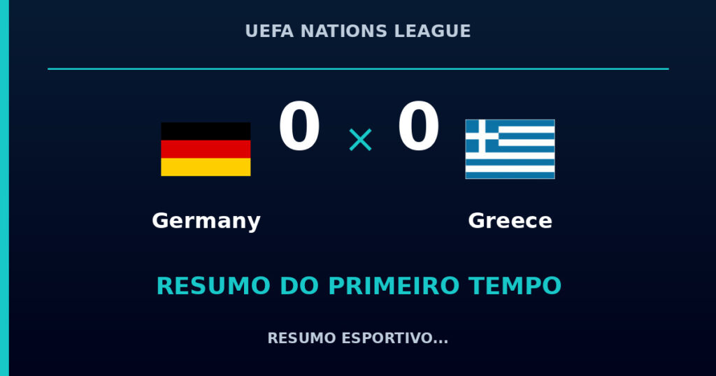Germany 0 x 0 Greece: como foi o primeiro tempo