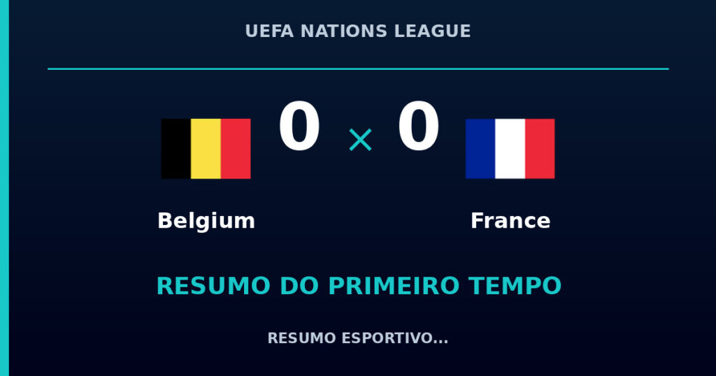 Belgium 0 x 0 France: como foi o primeiro tempo