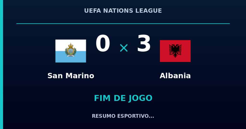Albania vence San Marino por 3 a 0