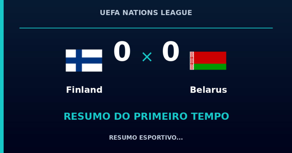 Finland 0 x 0 Belarus: como foi o primeiro tempo