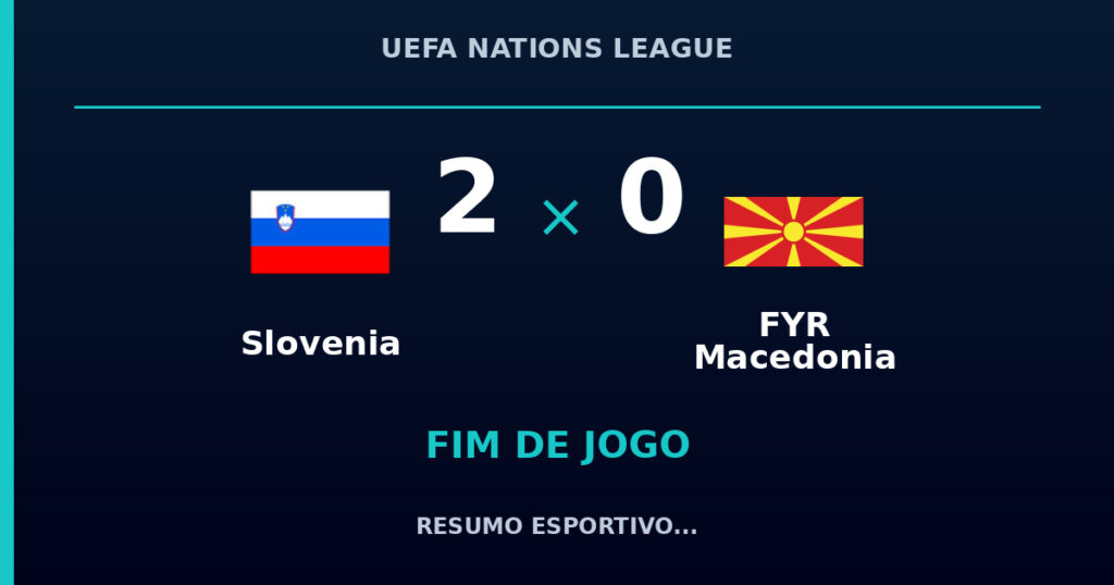 Slovenia vence FYR Macedonia por 2 a 0