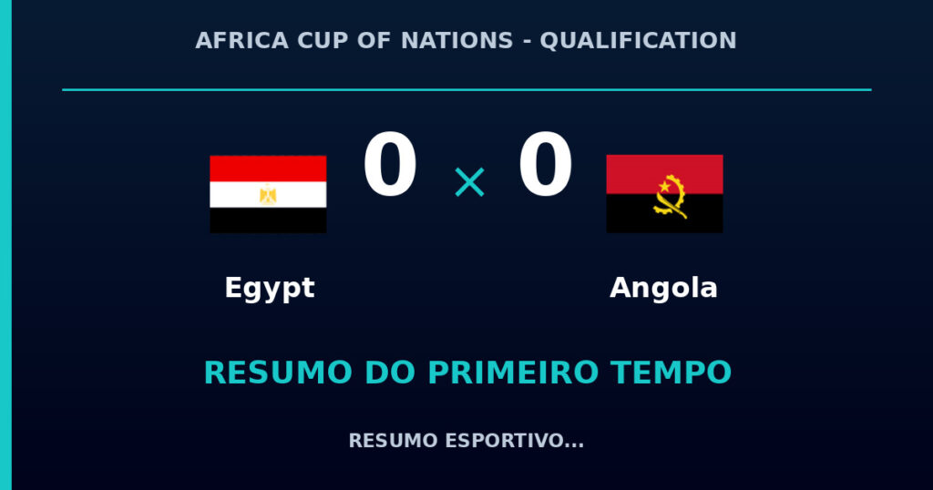 Egypt 0 x 0 Angola: como foi o primeiro tempo