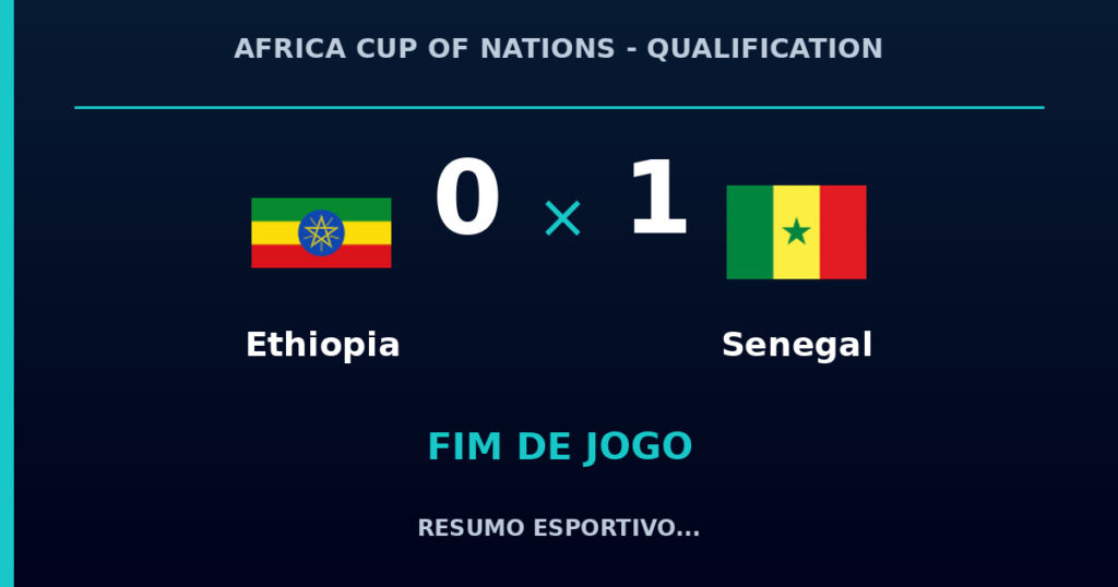 Senegal vence Ethiopia por 1 a 0