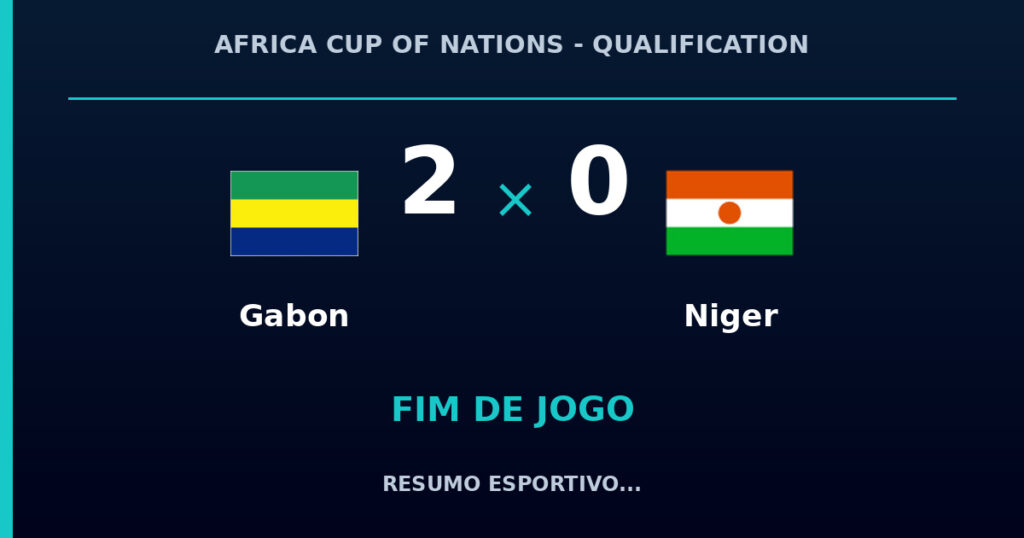 Gabon vence Niger por 2 a 0