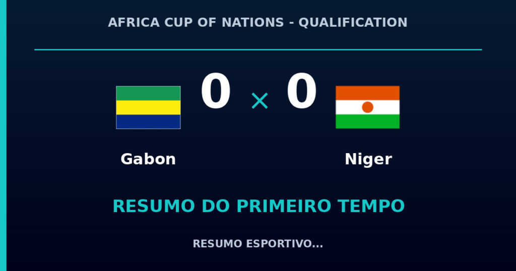 Gabon 0 x 0 Niger: como foi o primeiro tempo