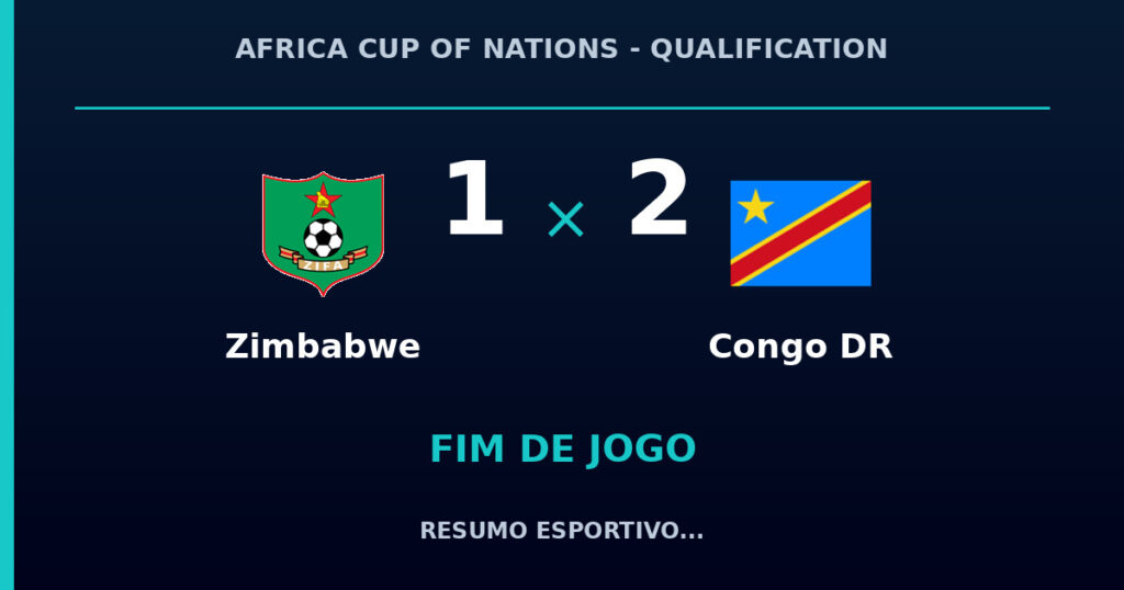 Congo DR vence Zimbabwe por 2 a 1