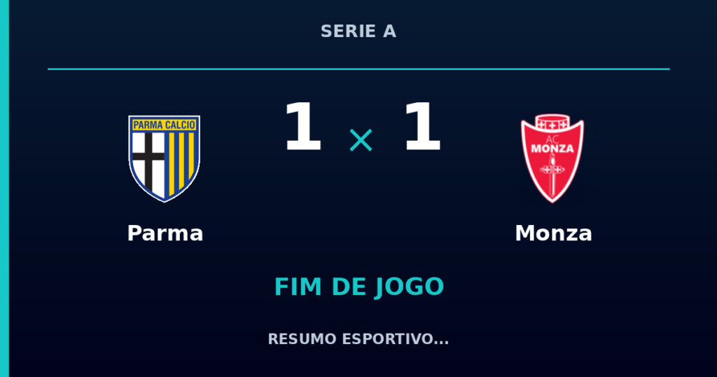 Parma 1 x 1 Monza: resumo e números da partida