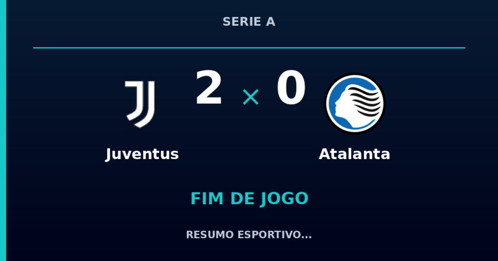 Juventus 2 x 0 Atalanta: resumo e números da partida