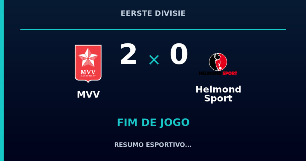 MVV vence Helmond Sport por 2 a 0