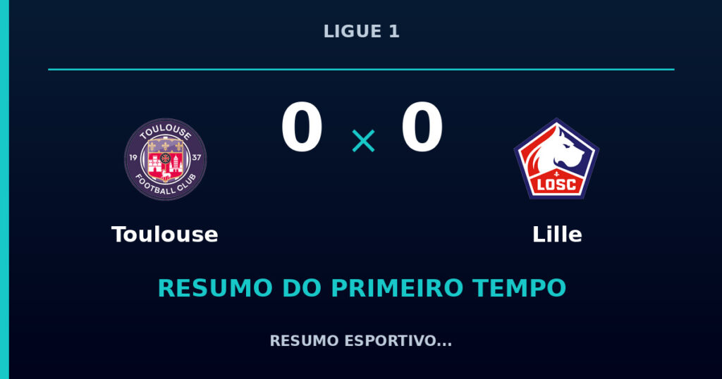Toulouse 0 x 0 Lille: resumo do primeiro tempo