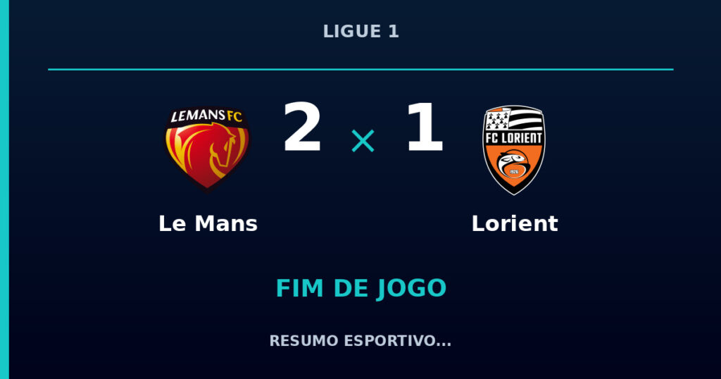 Le Mans 2 x 1 Lorient: resumo e números da partida