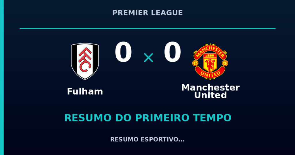 Fulham 0 x 0 Manchester United: resumo do primeiro tempo