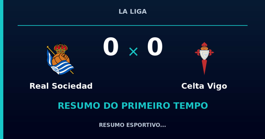Real Sociedad 0 x 0 Celta Vigo: resumo do primeiro tempo
