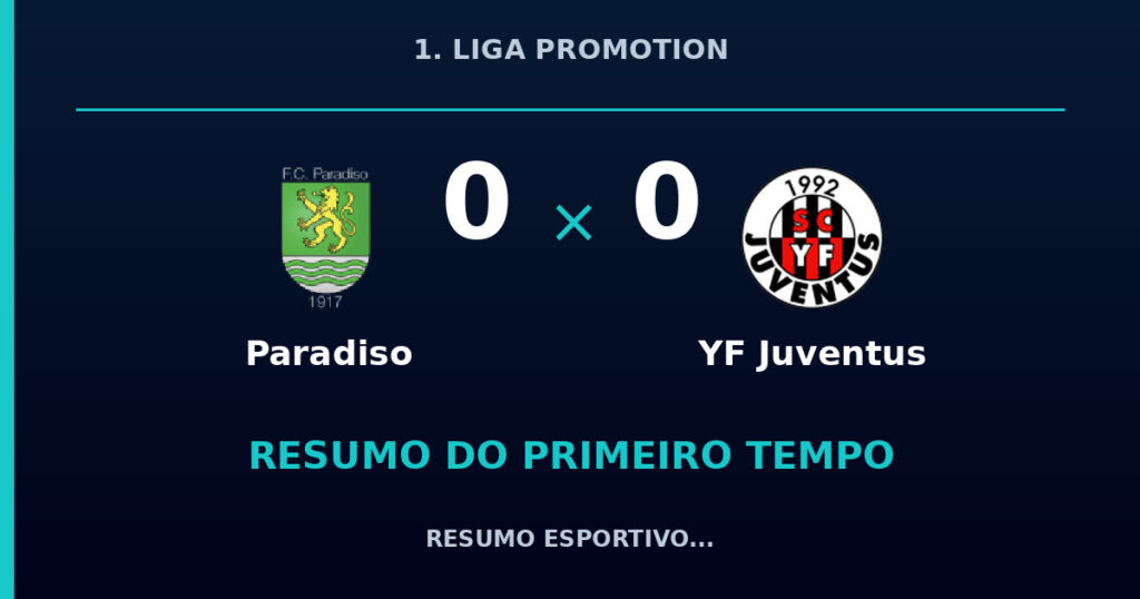 Paradiso 0 x 0 YF Juventus: resumo do primeiro tempo