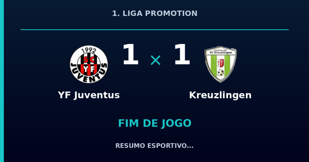 YF Juventus e Kreuzlingen empatam por 1 a 1