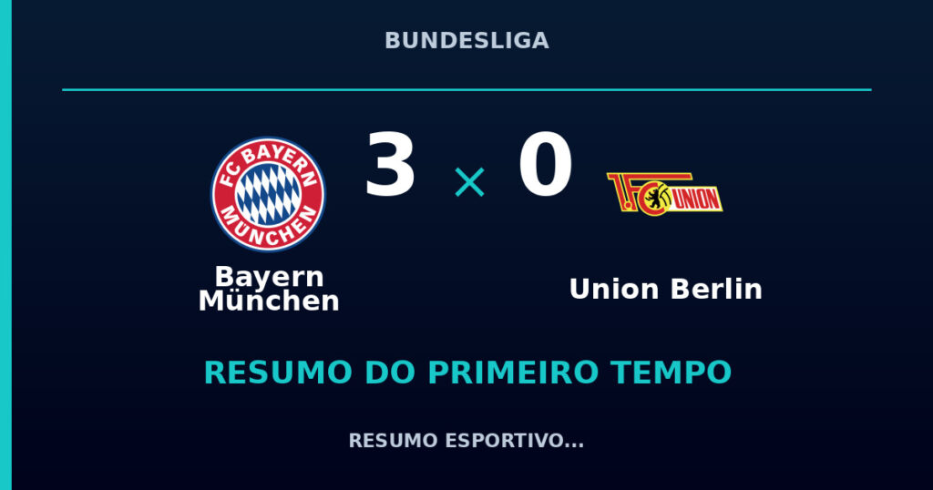 Bayern München 3 x 0 Union Berlin: resumo do primeiro tempo