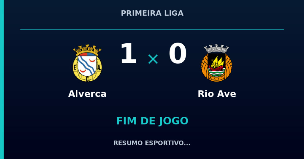 Alverca 1 x 0 Rio Ave: resumo e números da partida