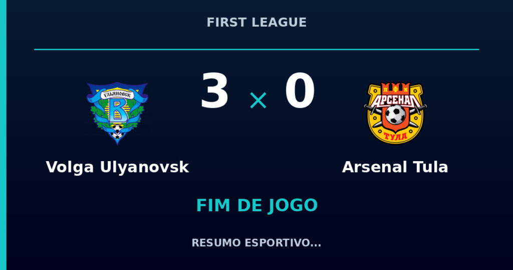Volga Ulyanovsk 3 x 0 Arsenal Tula: resumo e números da partida