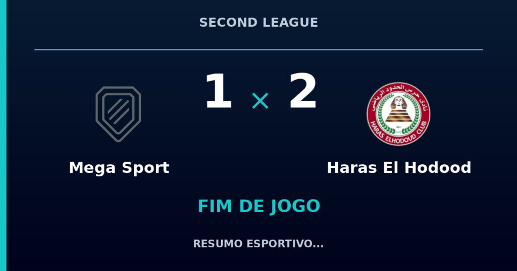 Mega Sport 1 x 2 Haras El Hodood: resumo e números da partida