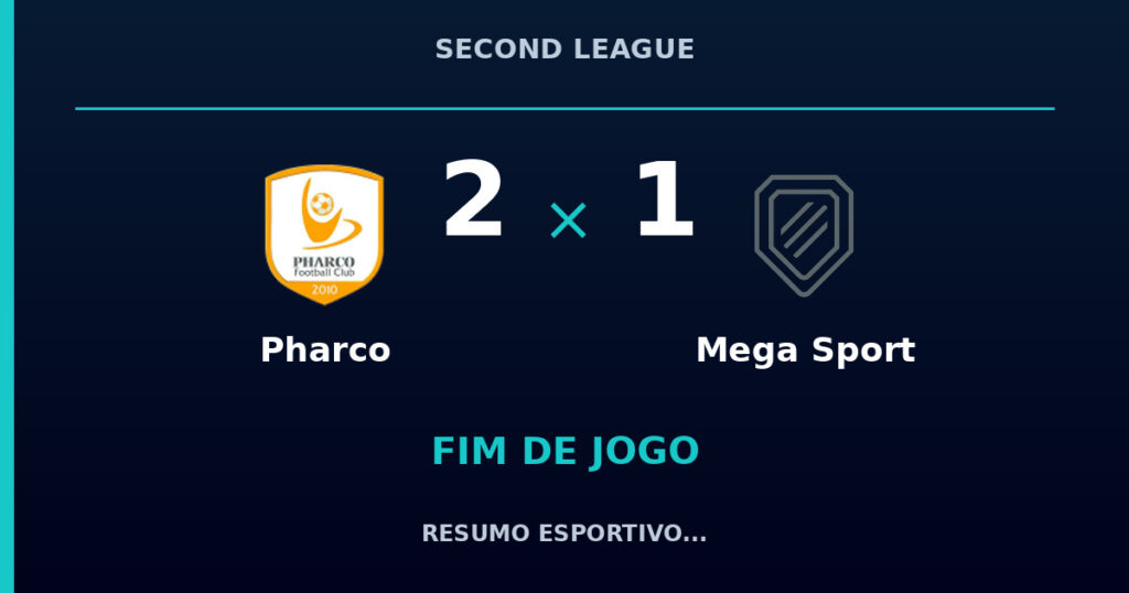 Pharco 2 x 1 Mega Sport: resumo e números da partida