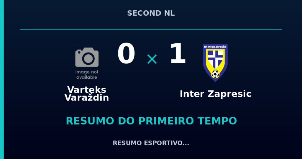 Varteks Varaždin 0 x 1 Inter Zapresic: resumo do primeiro tempo