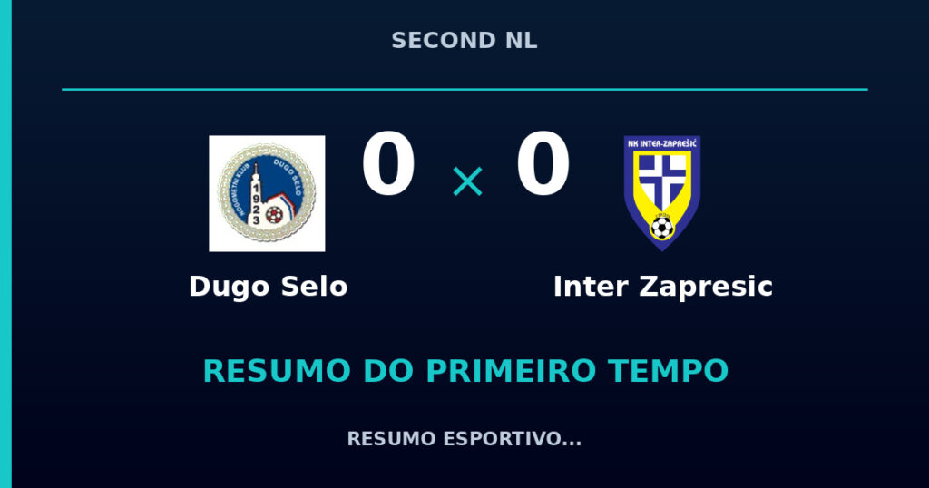 Dugo Selo 0 x 0 Inter Zapresic: como foi o primeiro tempo